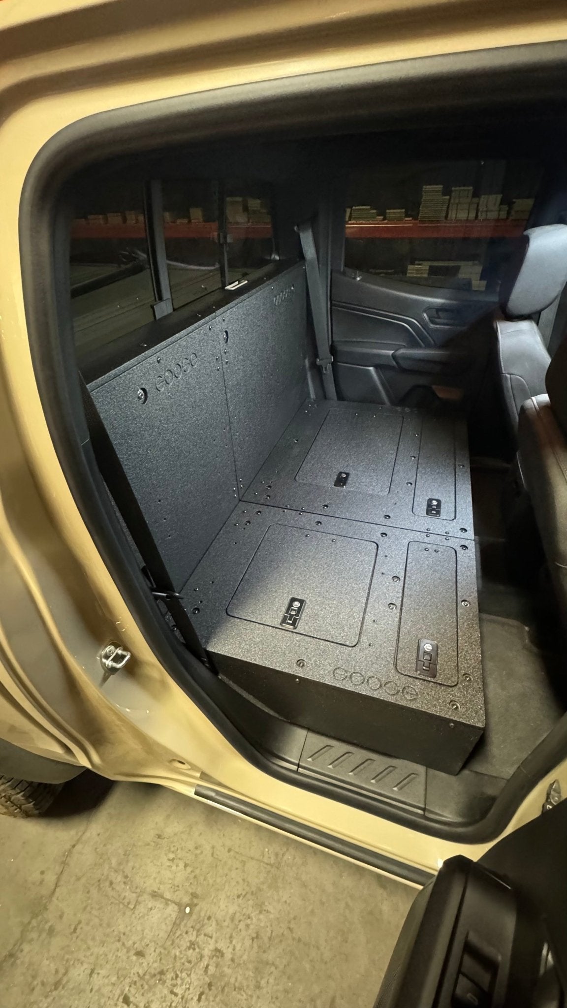 Goose Gear Toyota Tacoma 2005-2023 2nd and 3rd Gen Double Cab - Second Row Seat Delete Plate System