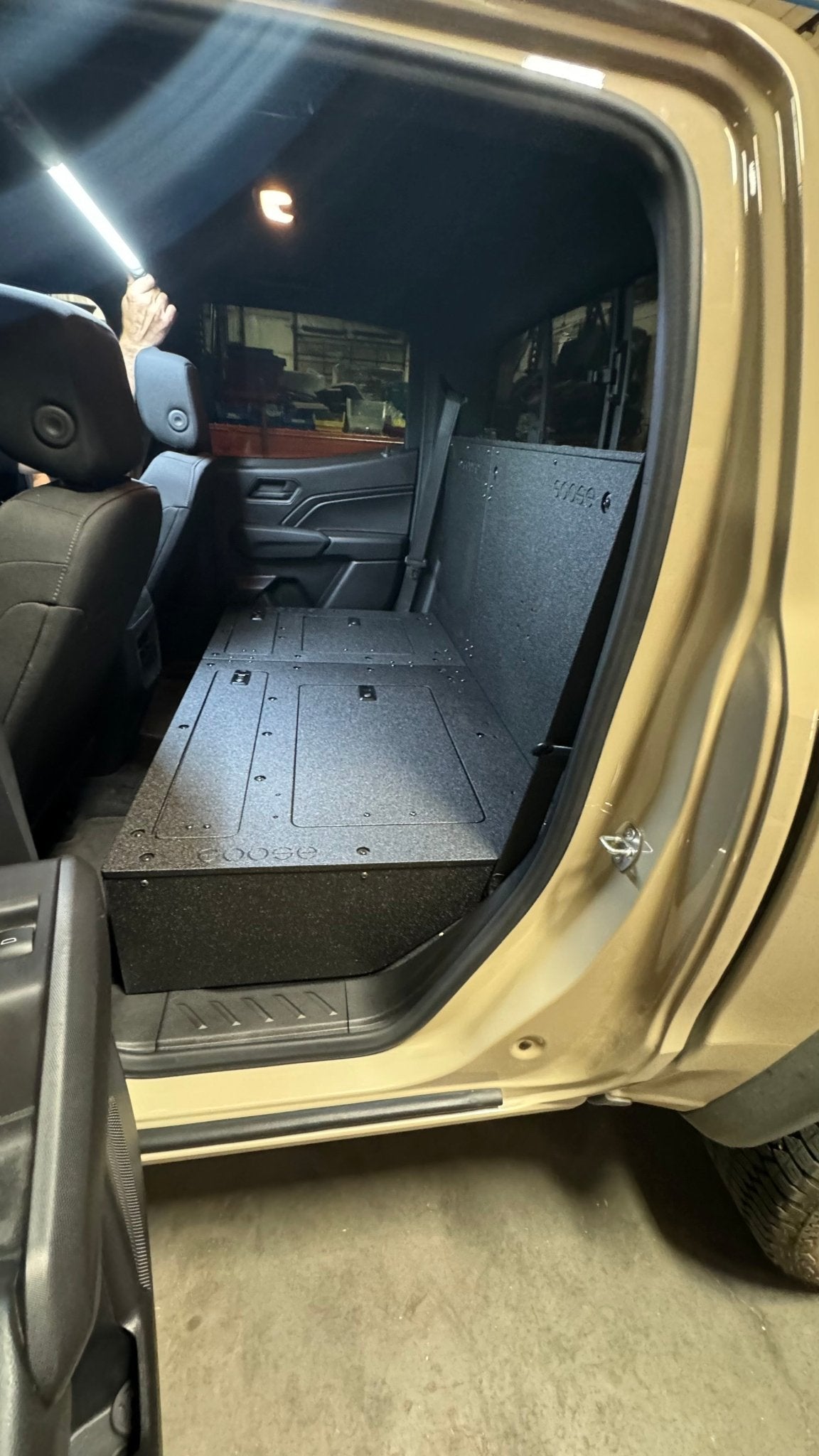 Goose Gear Toyota Tacoma 2005-2023 2nd and 3rd Gen Double Cab - Second Row Seat Delete Plate System