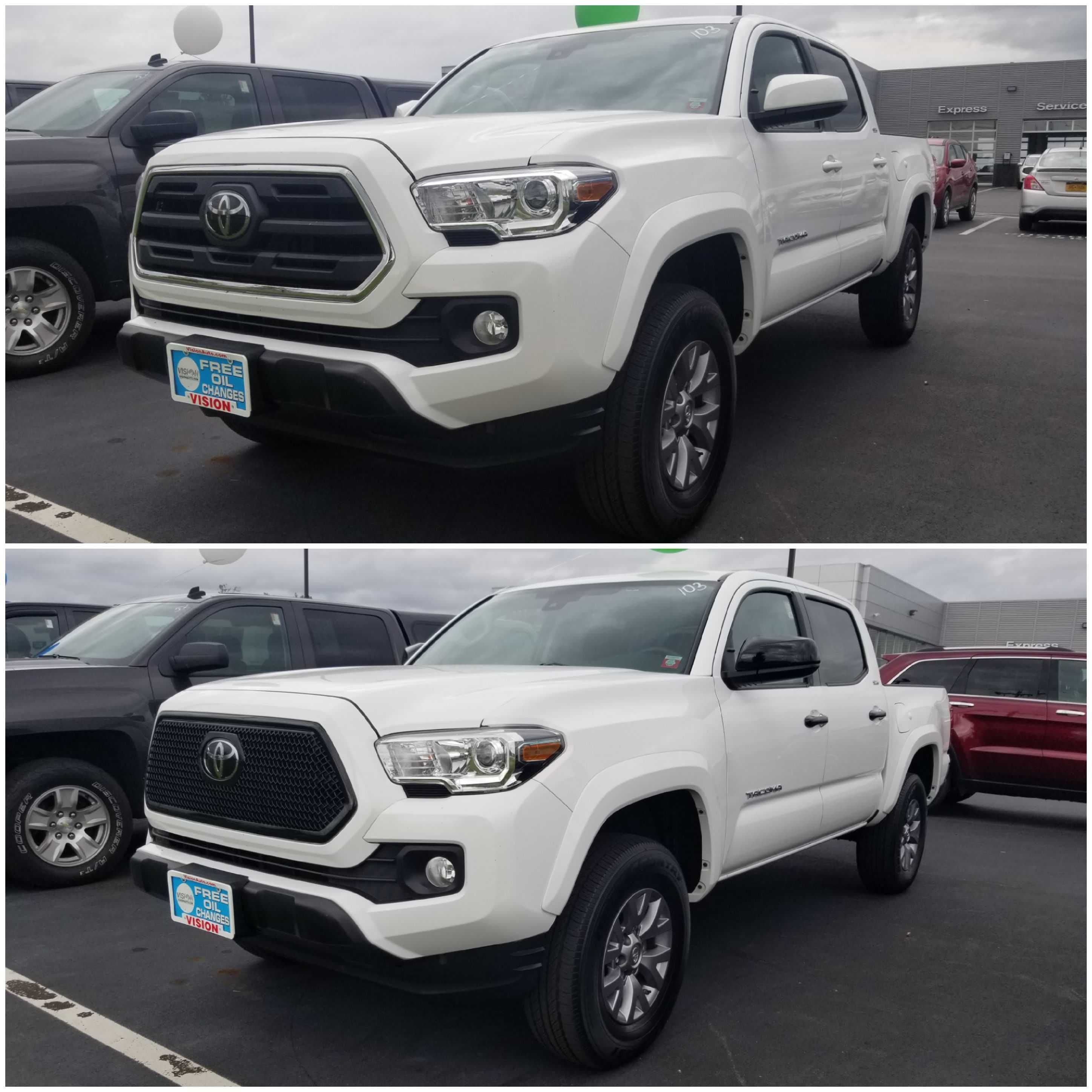 2016-2023 Toyota Tacoma Works over Keyless Sensors 8 PCS Gloss Black Snap-on W/Tape Door Handle Cover