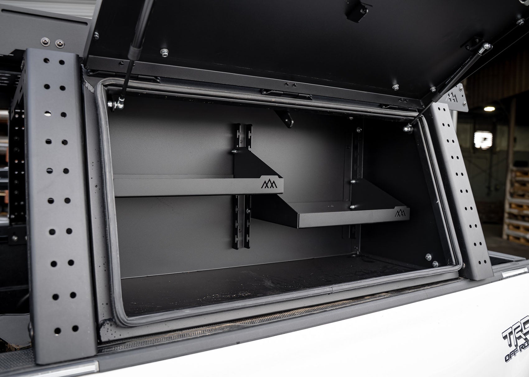 Backwoods Aluminum Bed Rack Storage Box - Toyota Tacoma