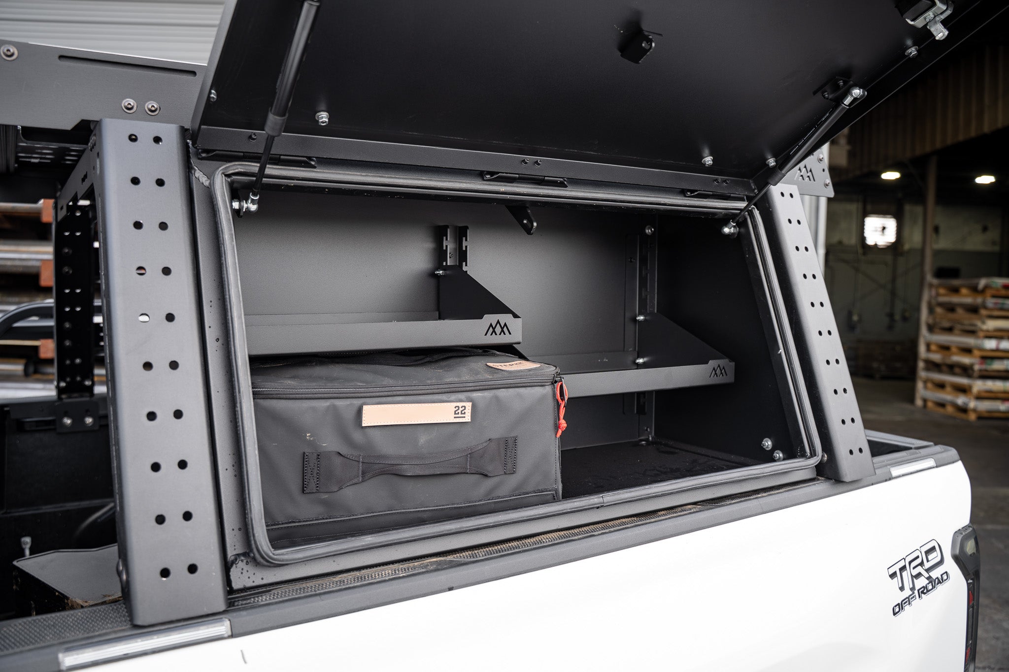 Backwoods Aluminum Bed Rack Storage Box - Toyota Tacoma