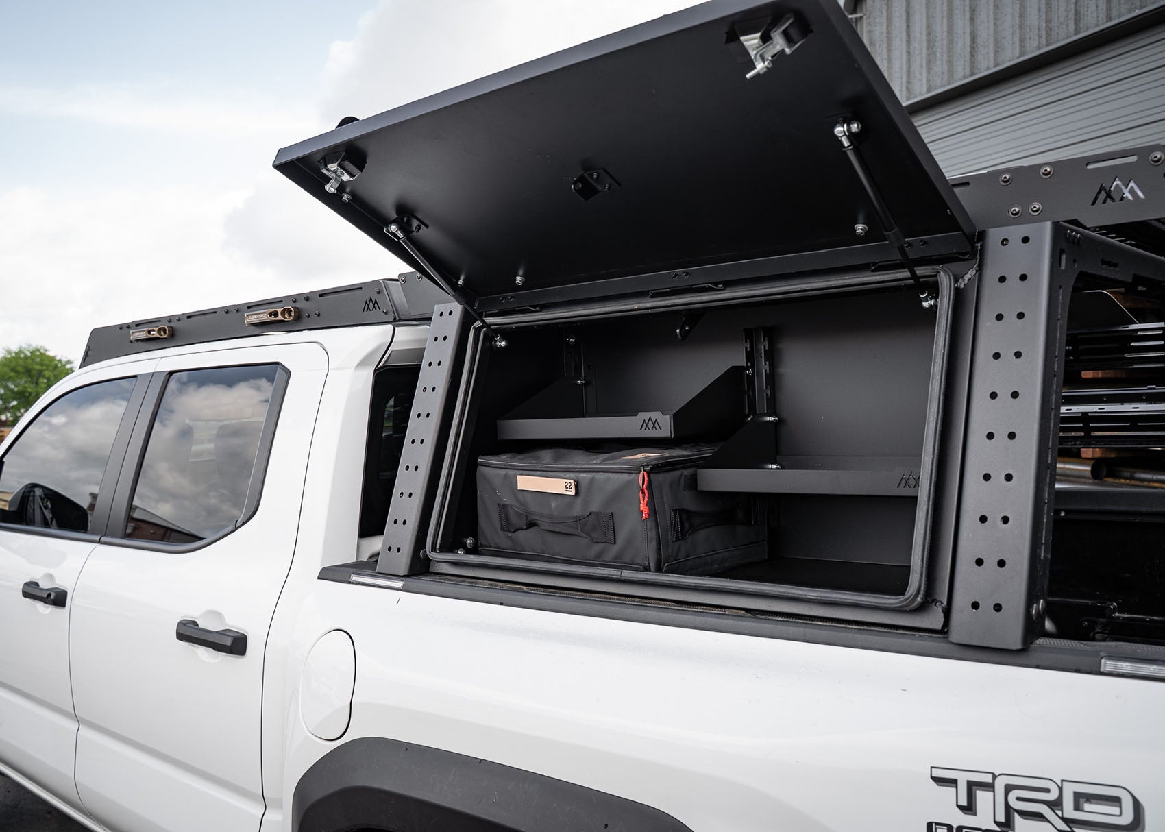 Backwoods Aluminum Bed Rack Storage Box - Toyota Tacoma