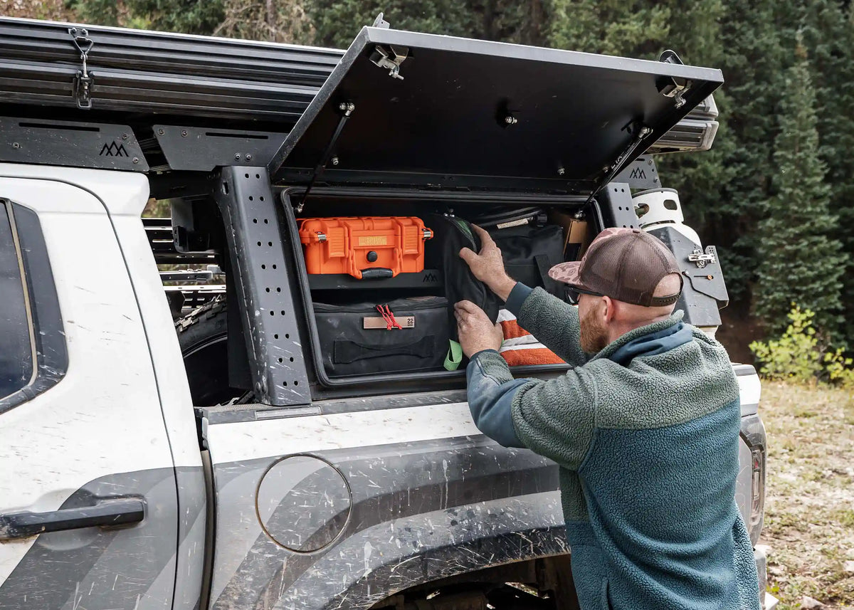 toyota-tacoma-aluminum-bed-rack-storage-box - NVMOS
