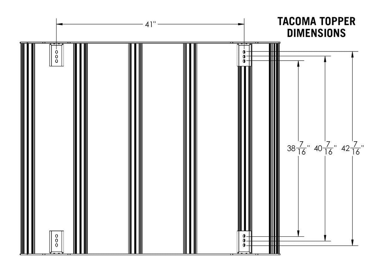 toyota-tacoma-bed-rack-driftr-topper-cargo-carrier-dimensions - NVMOS