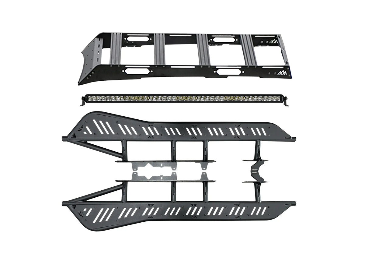 toyota-tacoma-off-road-rock-sliders-roof-rack-led-light-kit-bundle - NVMOS