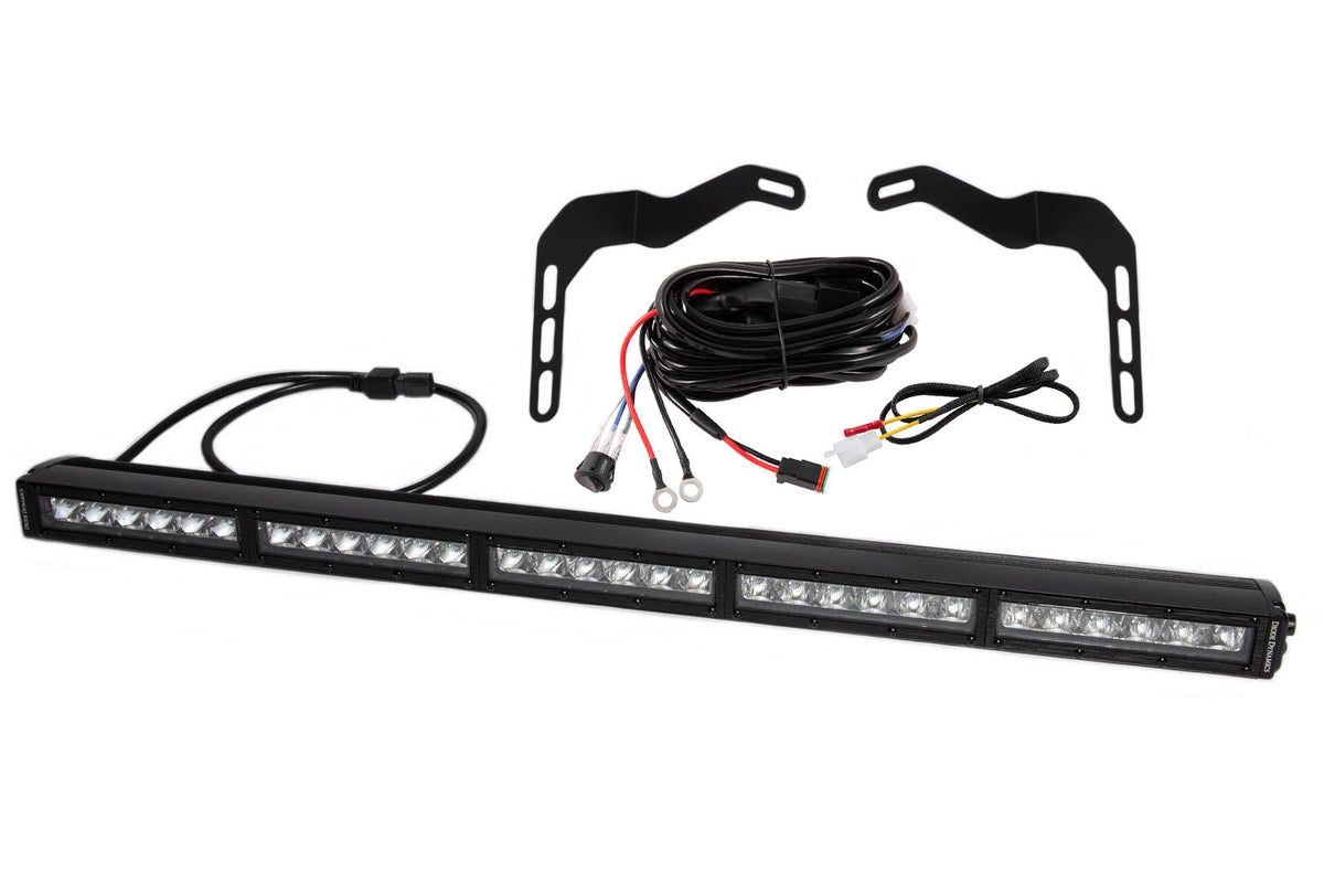 Diode Dynamics SS30 Stealth lightbar kit with harness for 2014-2021 Toyota Tundra, White Driving