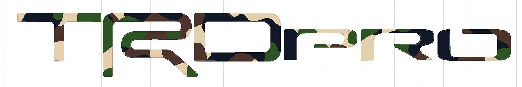 TRD PRO Rear Hatch Liftgate Emblem Inlays - 2025+ 4Runner TRD Pro