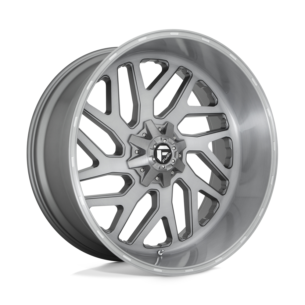 Fuel Triton Platinum D715 Brushed Gun Metal Tinted Clear wheel, multiple bolt patterns