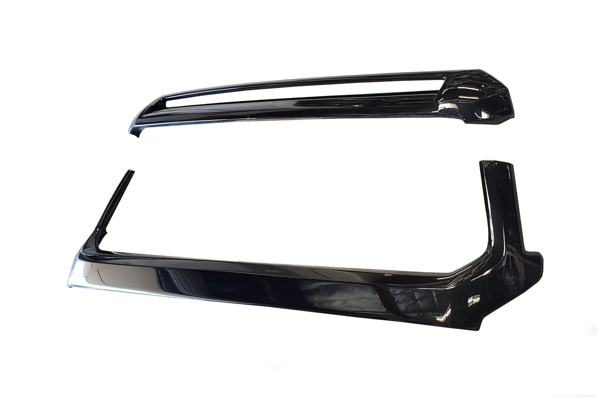 Cali Raised 2014-2021 Toyota Tundra Grille Surround and Hood Bulge Overlay - Chrome Delete Kit