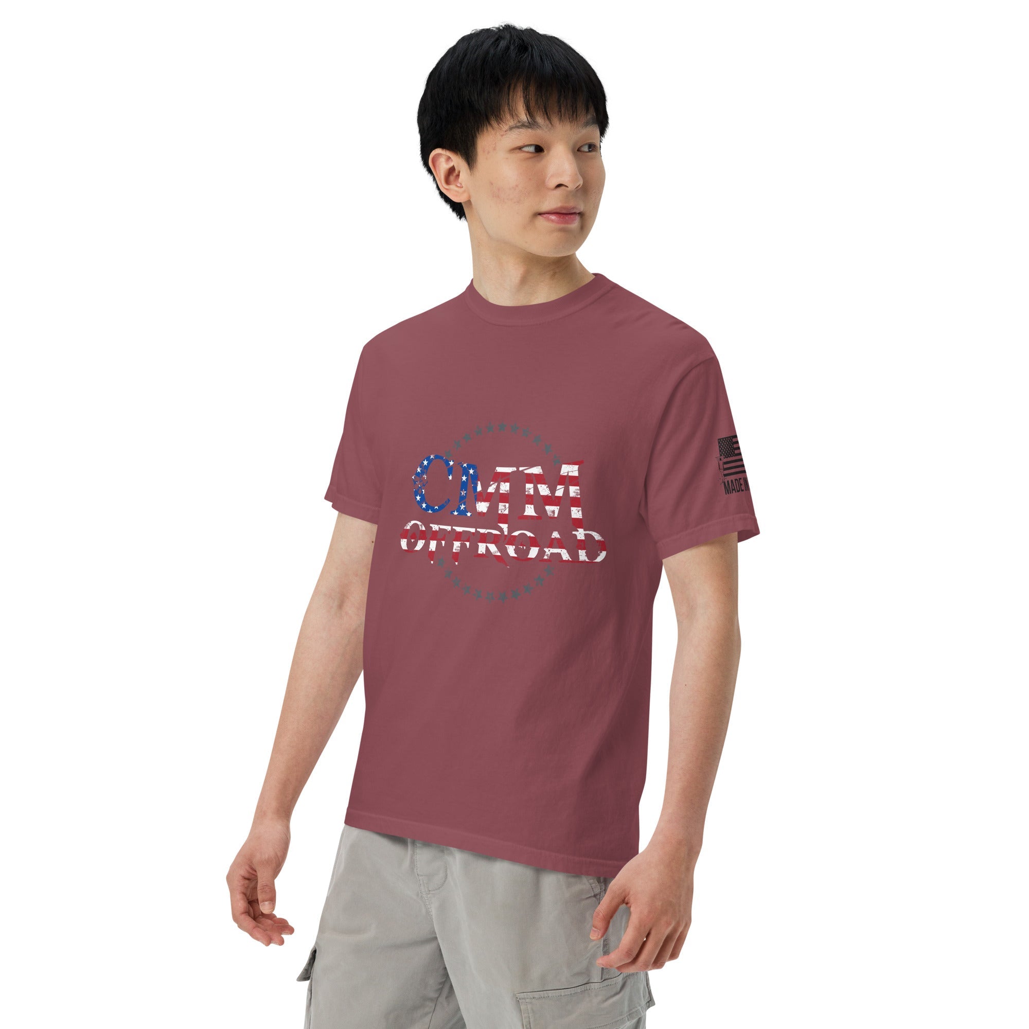 unisex-garment-dyed-heavyweight-t-shirt-brick-left-front-6743c1a30edfe - NVMOS