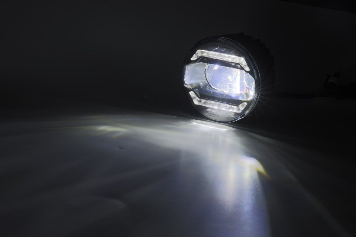 AlphaRex DoubleTap Dual-Color LED Projector Fog Lights (Round Fog Light Models) for Ram 2500/3500