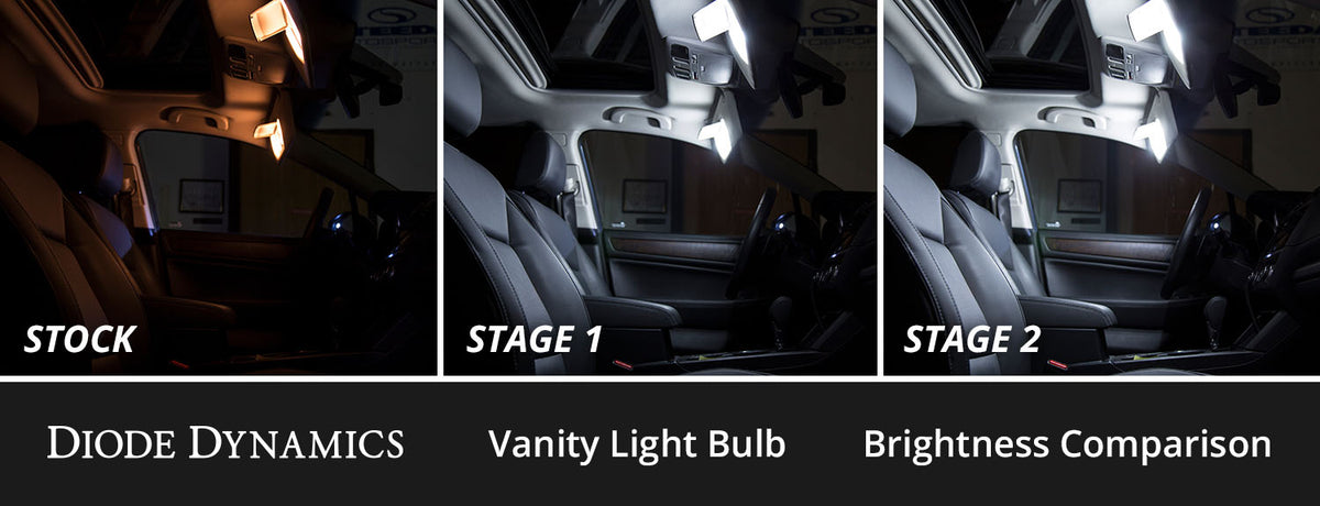 Diode Dynamics interior LED conversion kit for 1996-2002 Toyota 4Runner – output comparison