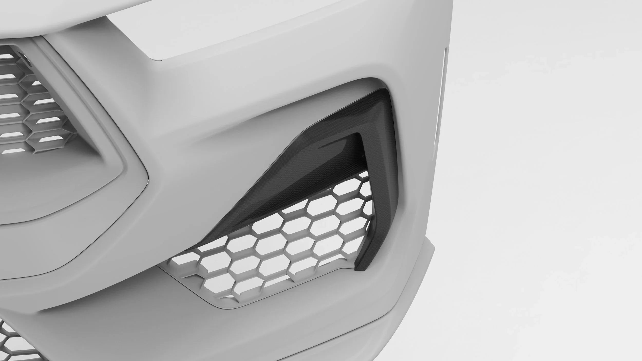 2024-Current Ford Mustang GT Dry Carbon Side Grille Trim Cover