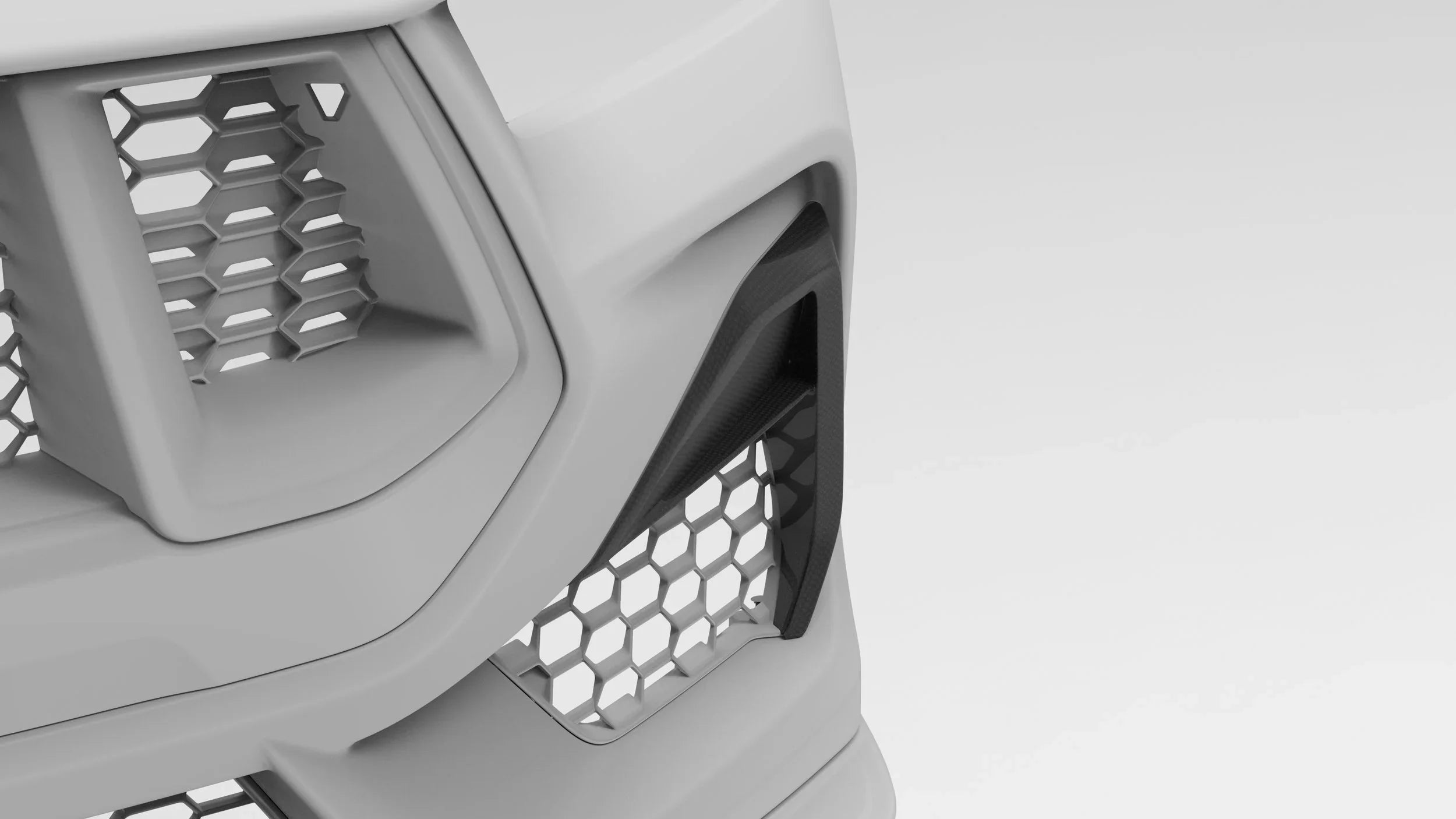 2024-Current Ford Mustang GT Dry Carbon Side Grille Trim Cover