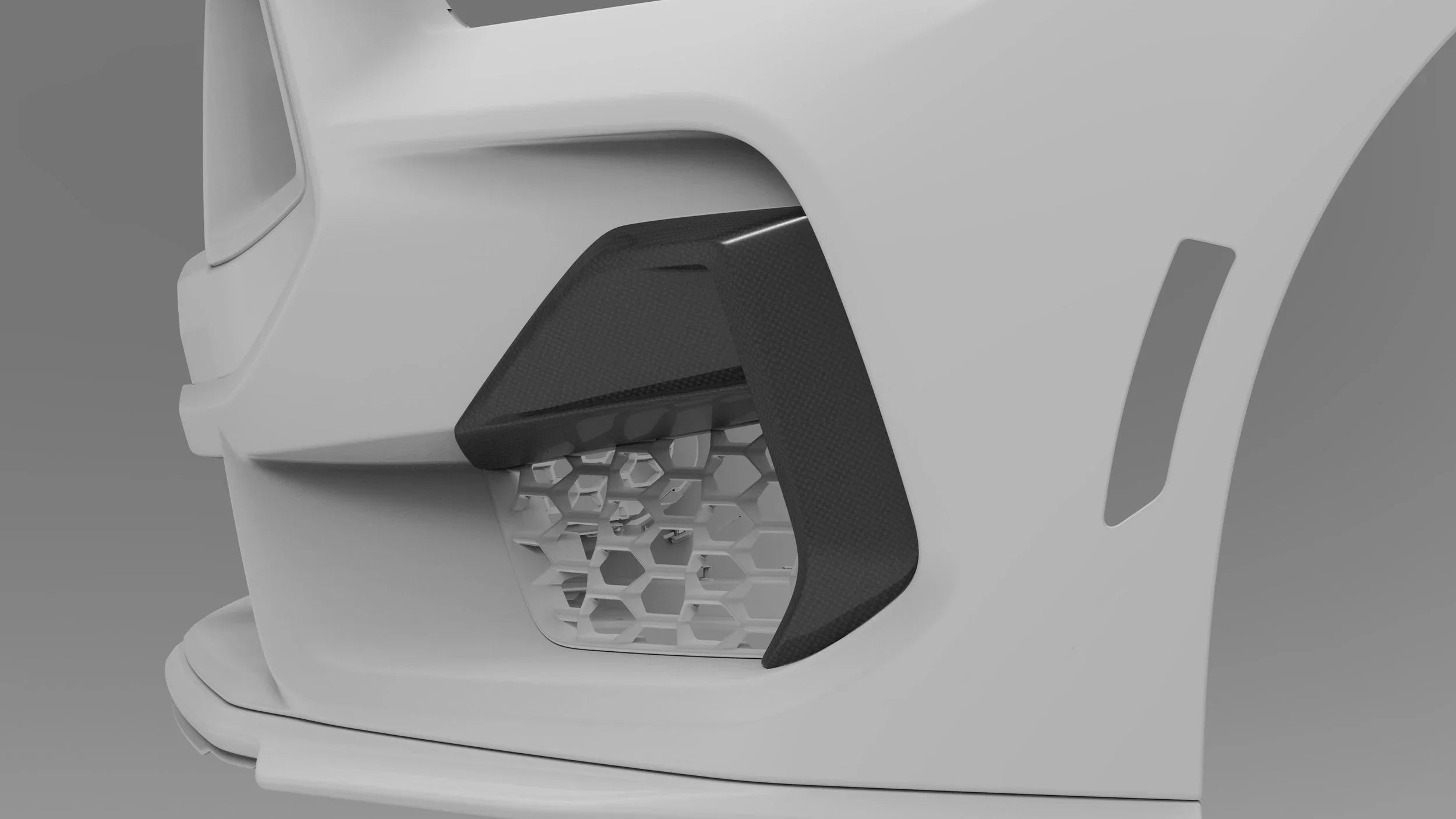 2024-Current Ford Mustang GT Dry Carbon Side Grille Trim Cover