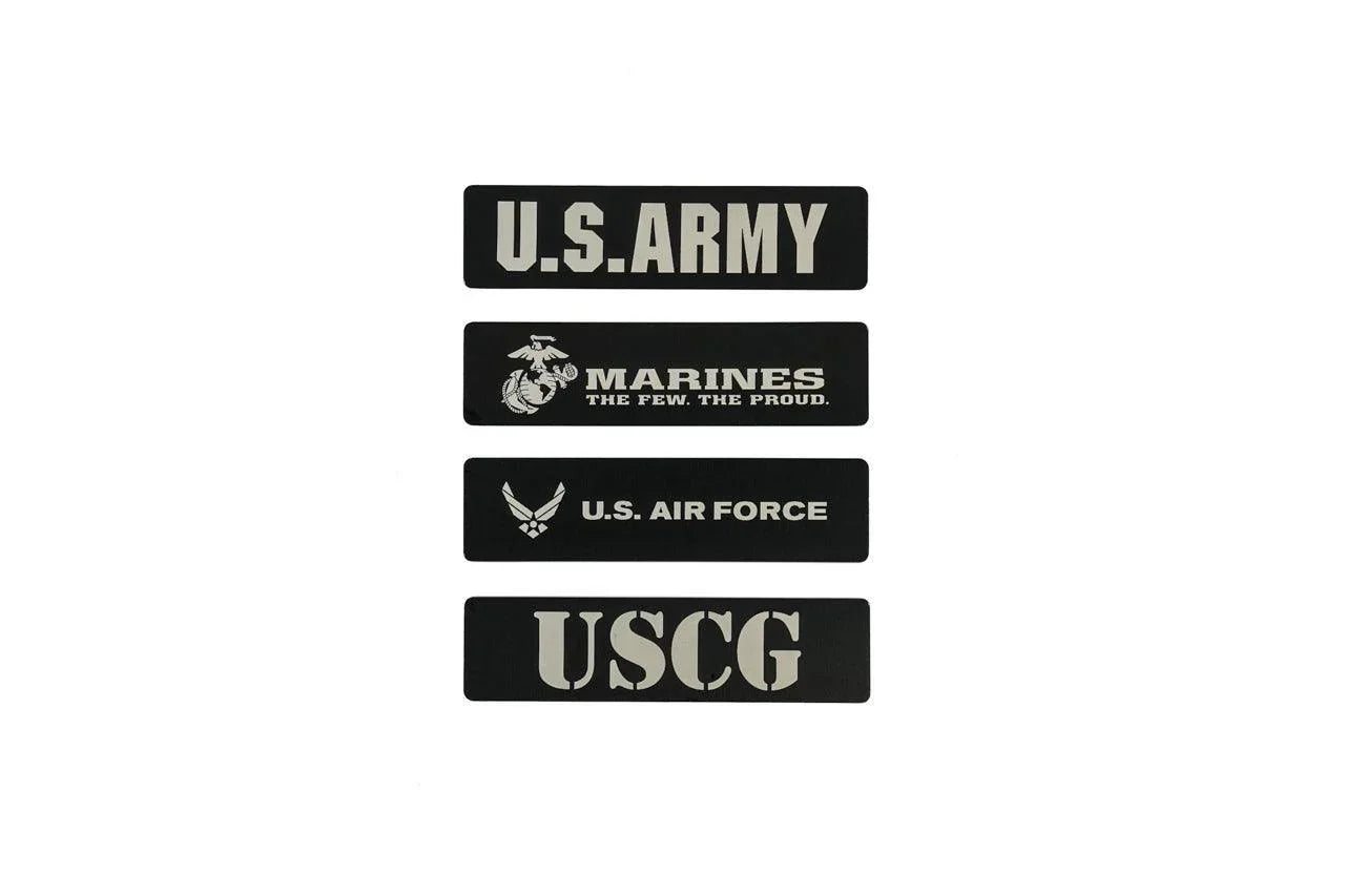 US Military Logo Emblem for Weathertech All Weather Floor Mats (Metal Etched) - Universal