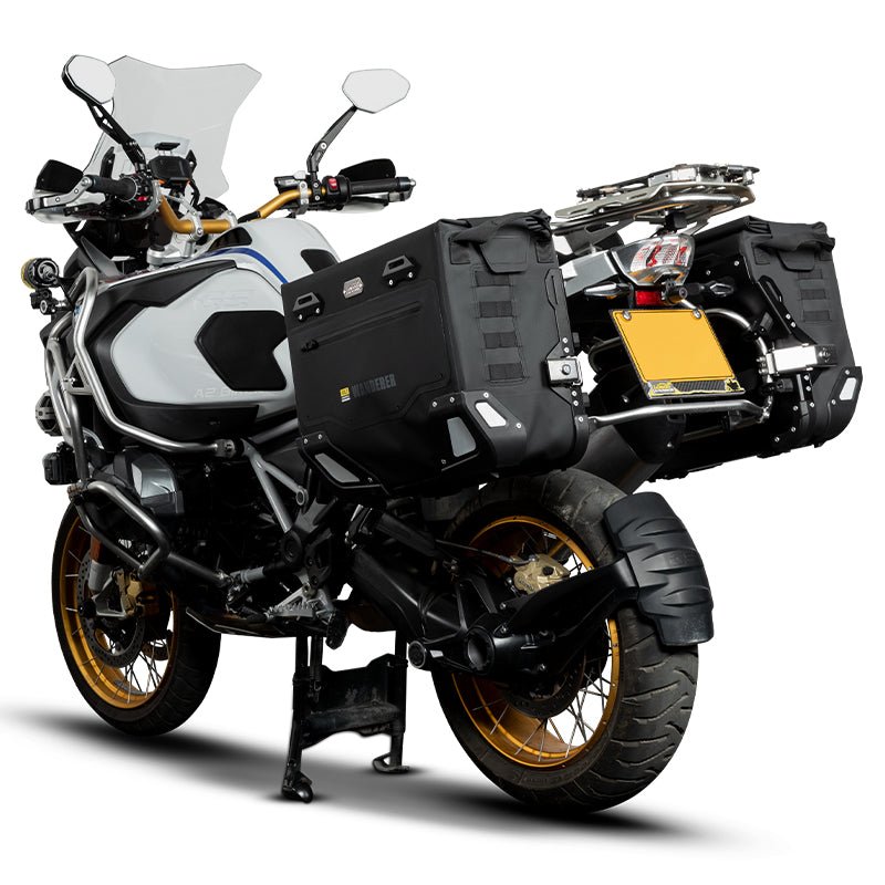 LOBOO Wanderer Series 30L+40L Dual-Purpose Waterproof Side Bags — IPX6 Rated, PP Support Board, Corner Protector, Exhaust-Avoid Design, Anti-Theft System (Requires LOBOO Side Racks)