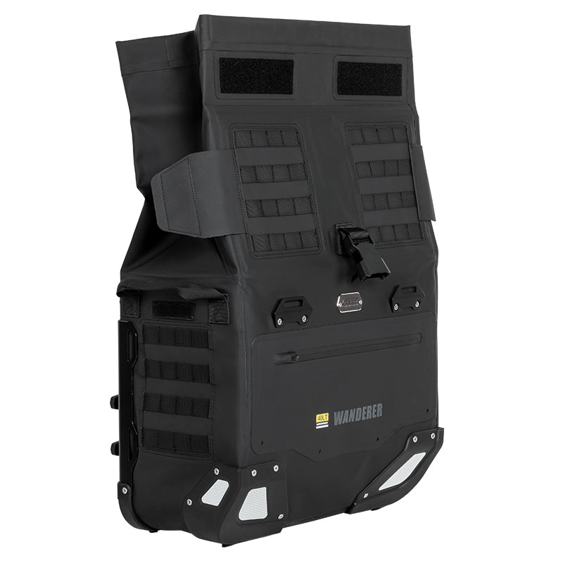 LOBOO Wanderer Series 30L+40L Dual-Purpose Waterproof Side Bags — IPX6 Rated, PP Support Board, Corner Protector, Exhaust-Avoid Design, Anti-Theft System (Requires LOBOO Side Racks)
