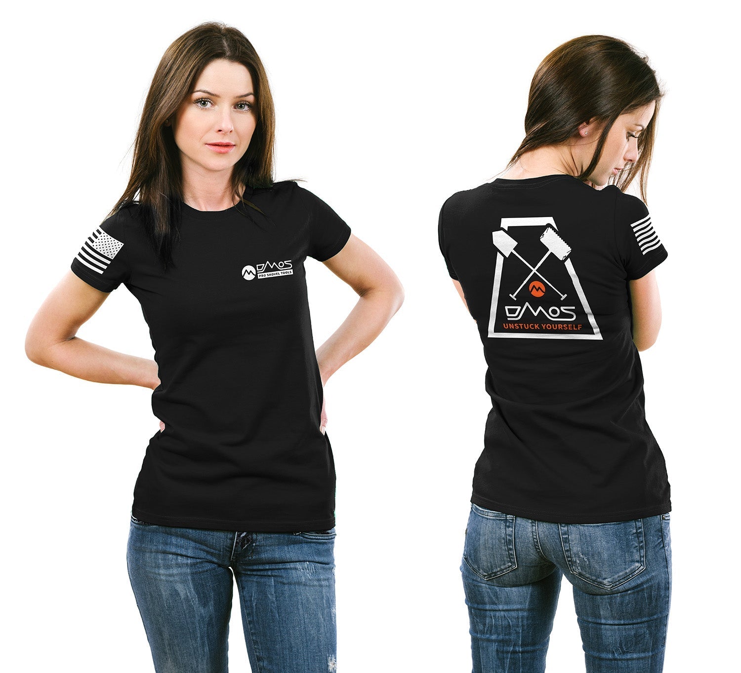 womens-t-shirt-dmos-trapezoid-back-with-flag-on-sleevewomens-t-shirt-dmos-trapezoid-back-with-flag-on-sleeveappareldmos-pro-shovel-toolsblacksmall-3847074 - NVMOS