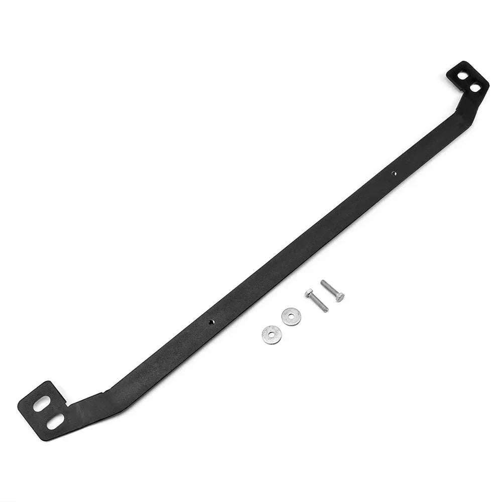 Black steel mounting bracket with bolts and washers for Toyota Tacoma vehicle accessories