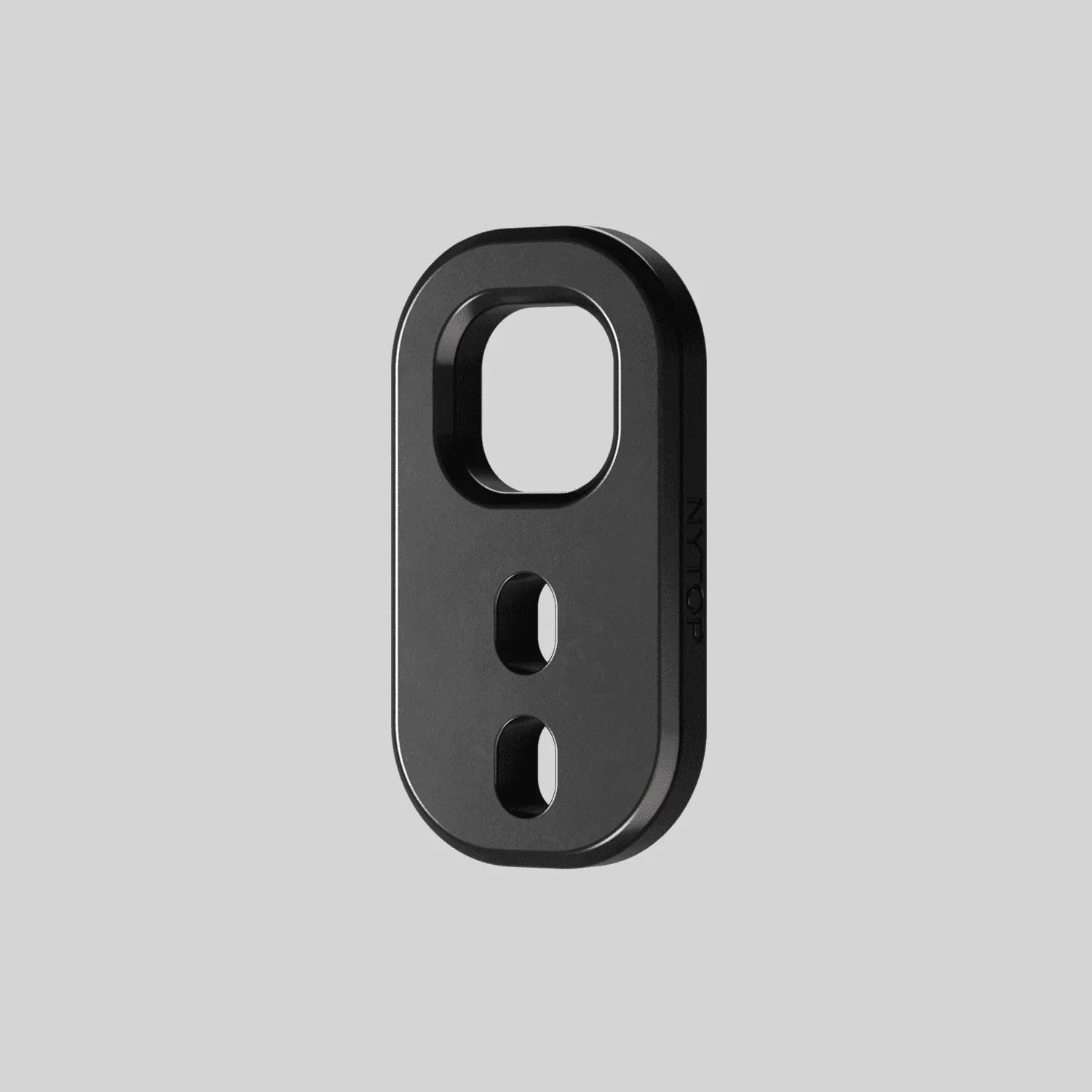 Black metal recovery point bracket for overlanding and expedition vehicle accessories
