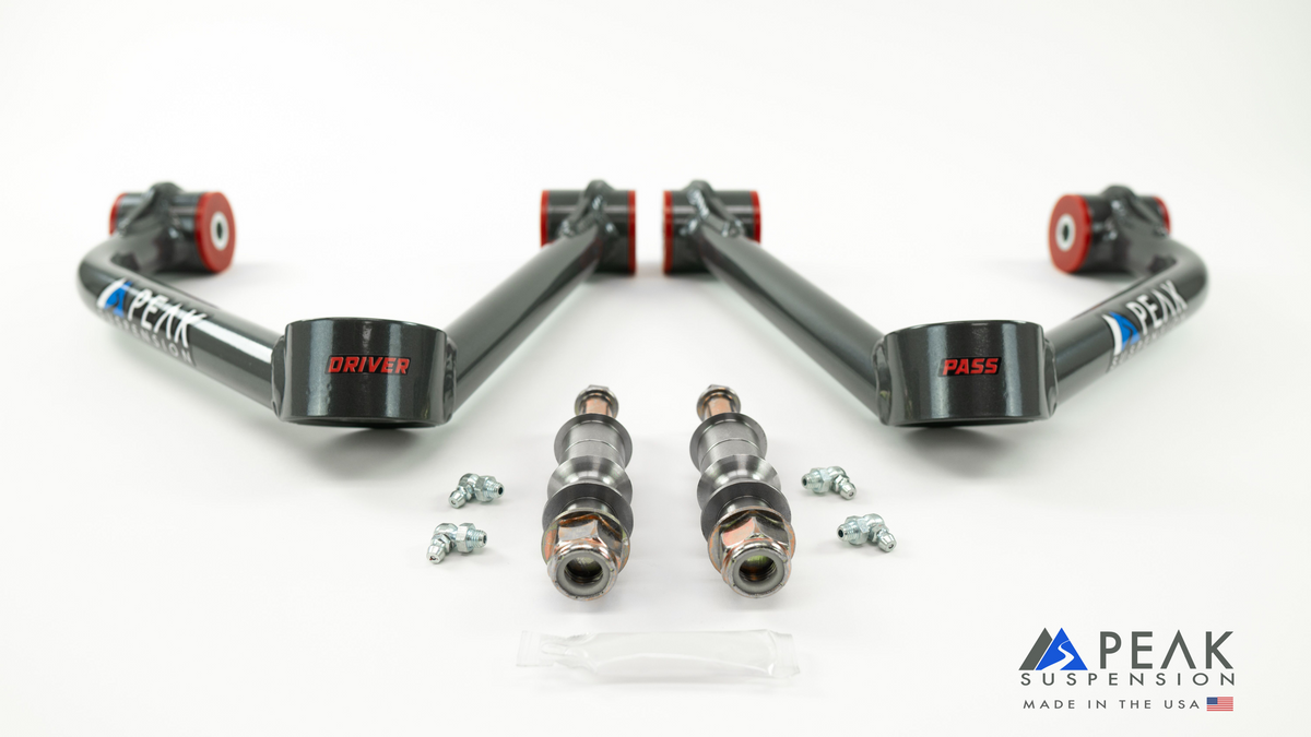 Peak Suspension Tubular Upper Control Arms (17-22 Colorado ZR2) for 2017-2022 Chevy Colorado