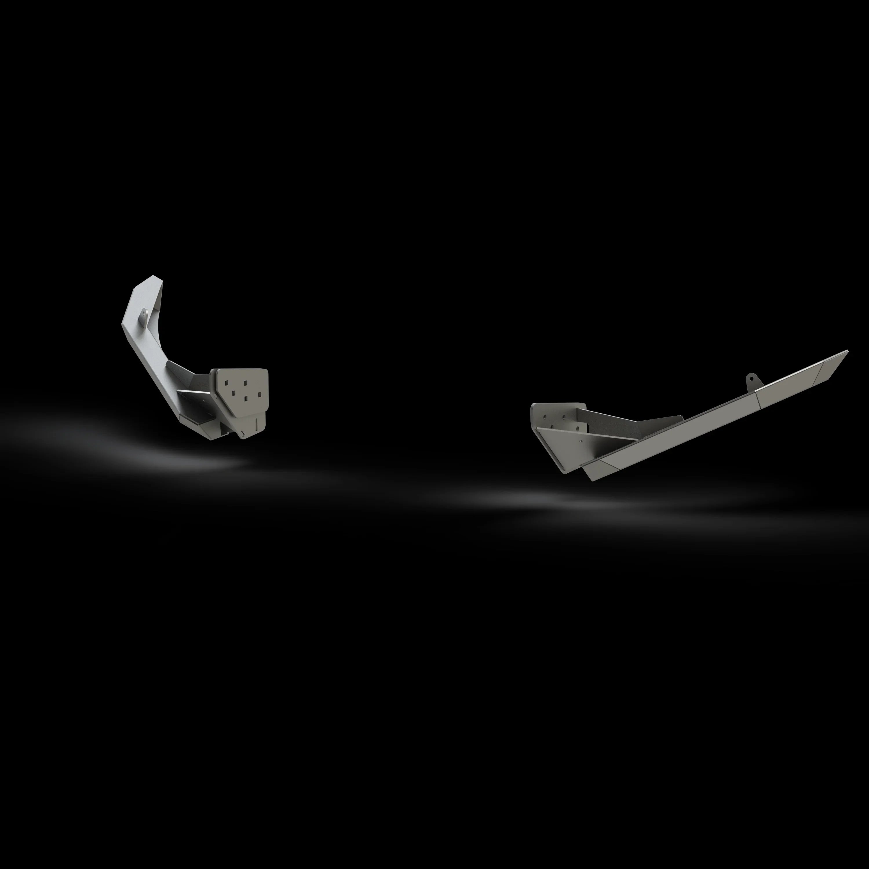 High clearance bumper additions for Toyota 4Runner 5th Gen, steel off-road accessory