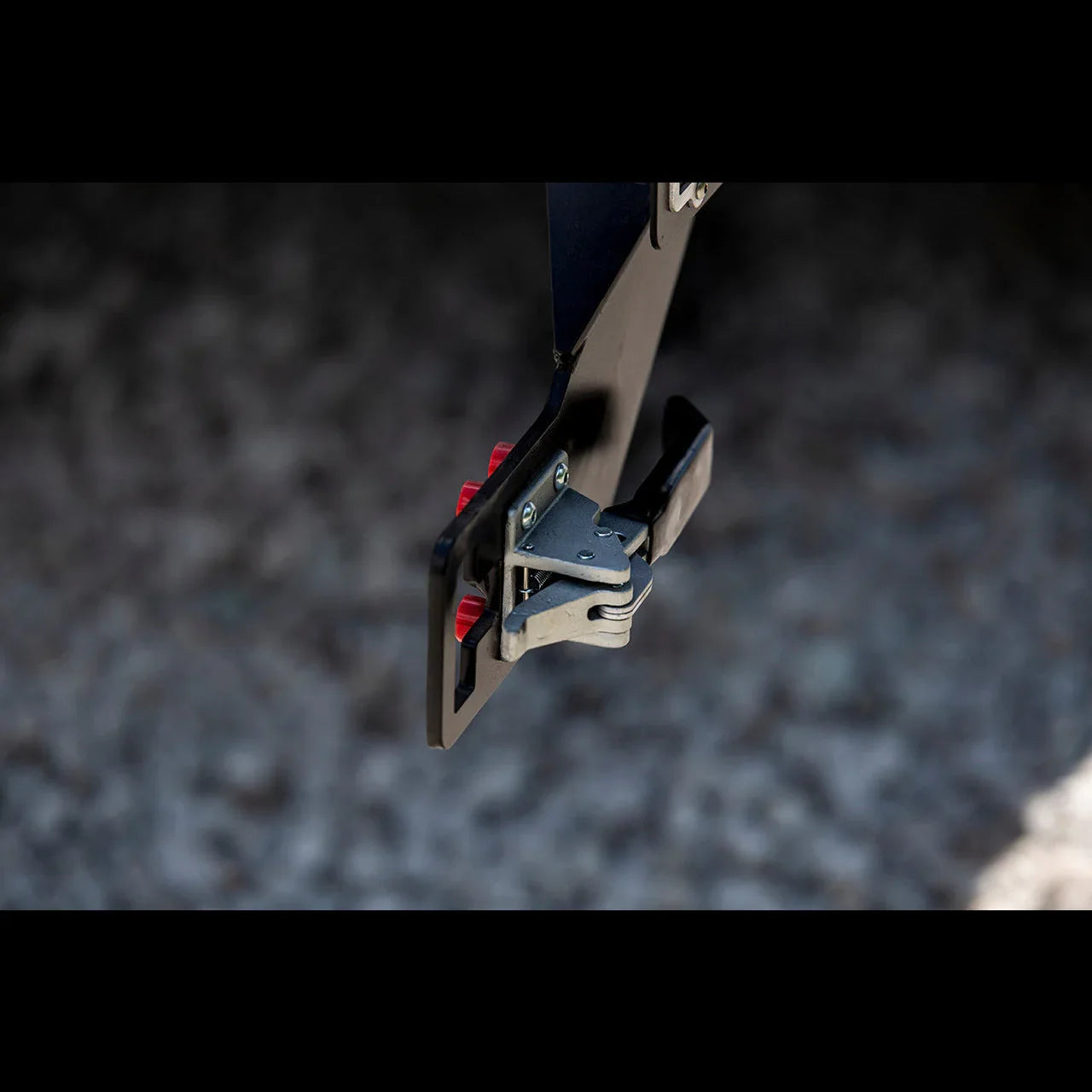 Close-up of heavy-duty latch on overland rear bumper for Toyota 4Runner