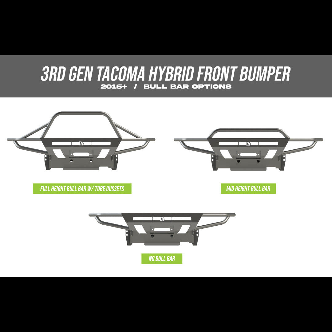 C4 Fabrication Tacoma Hybrid Front Bumper / 3rd Gen / 2016+