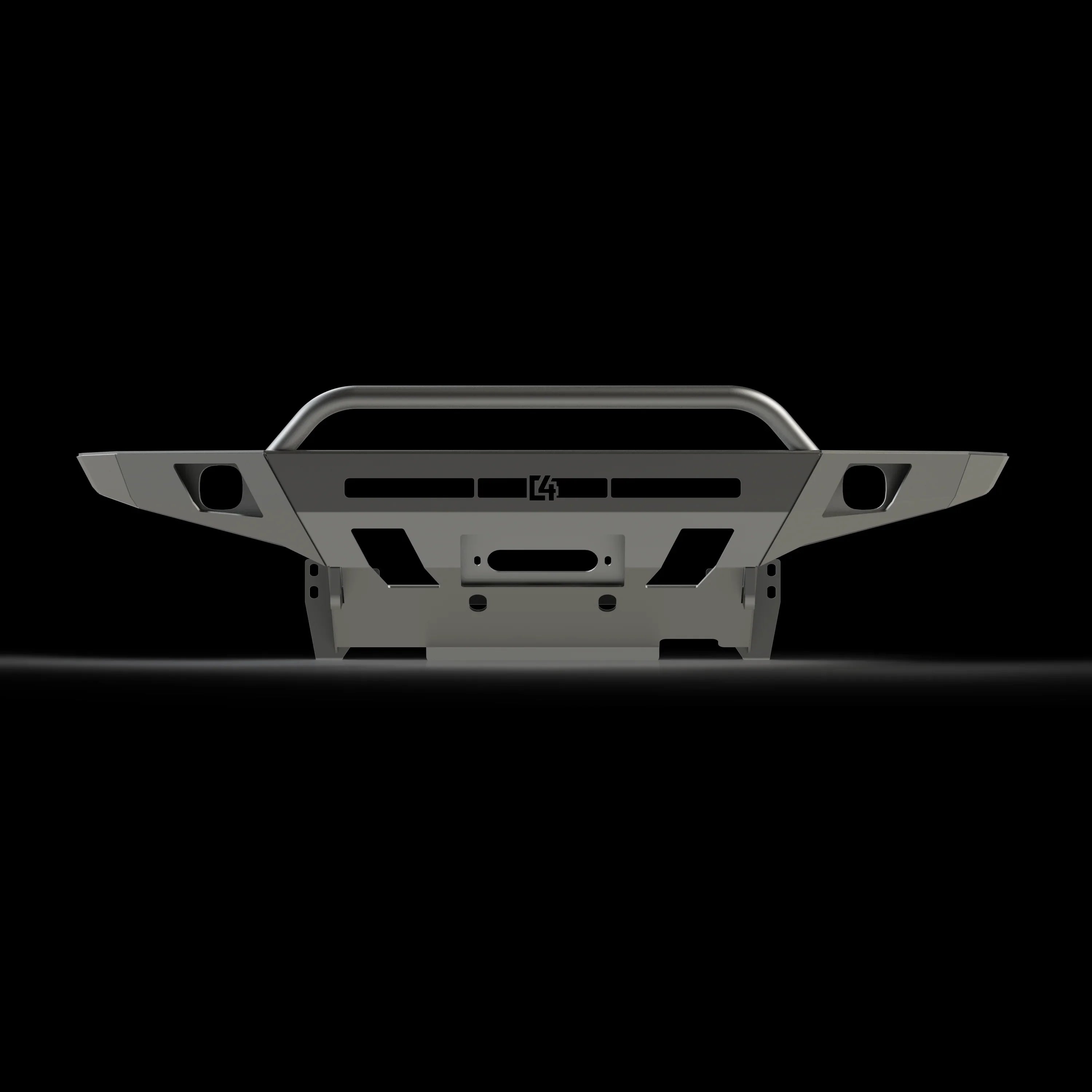 Steel overland front bumper for Toyota Tacoma 3rd Gen, winch ready, off-road accessories