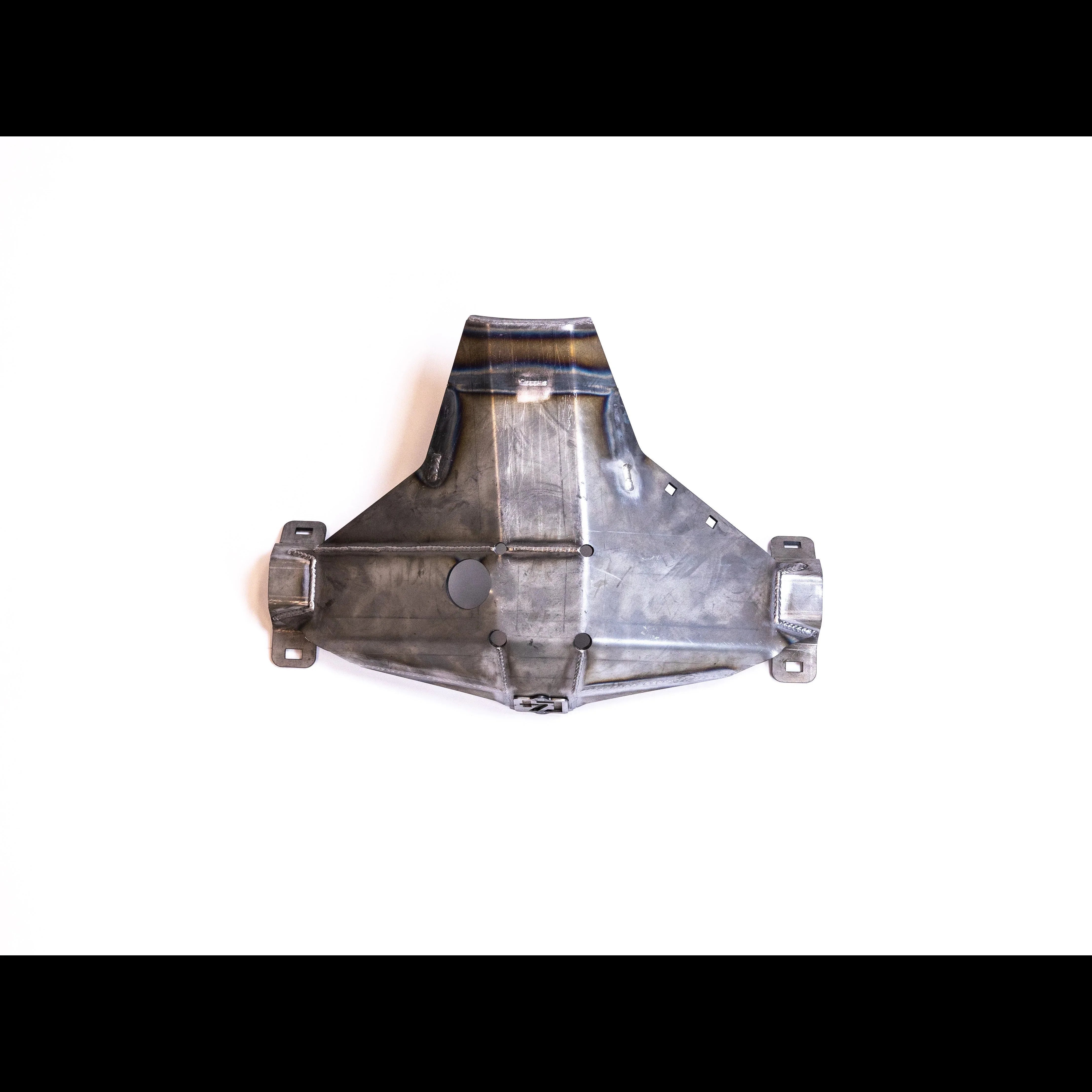 Steel rear differential skid plate for Toyota Tacoma 2nd Gen 2005-2015 on white background