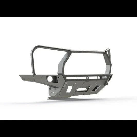 Steel overland front bumper for Toyota Tundra 2022, heavy duty with winch mount and grille guard