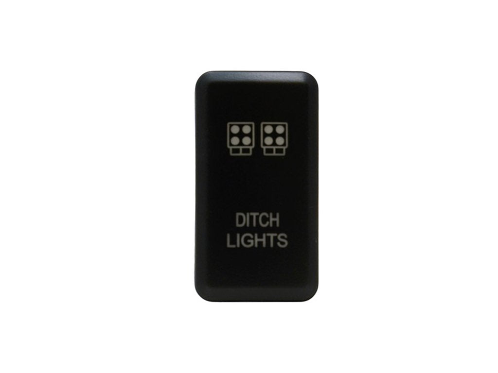 Black rocker switch for ditch lights, suitable for off-road vehicle lighting control