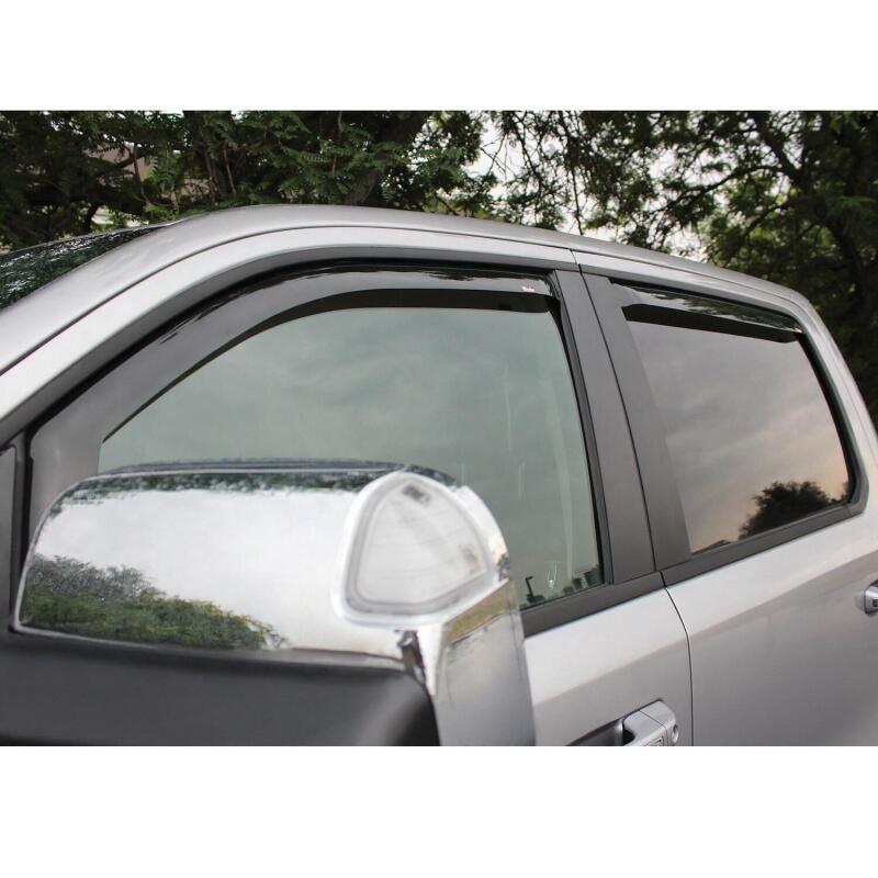Westin Wade In-Channel Wind Deflectors, 4-Piece, Smoke, fits Ram 1500