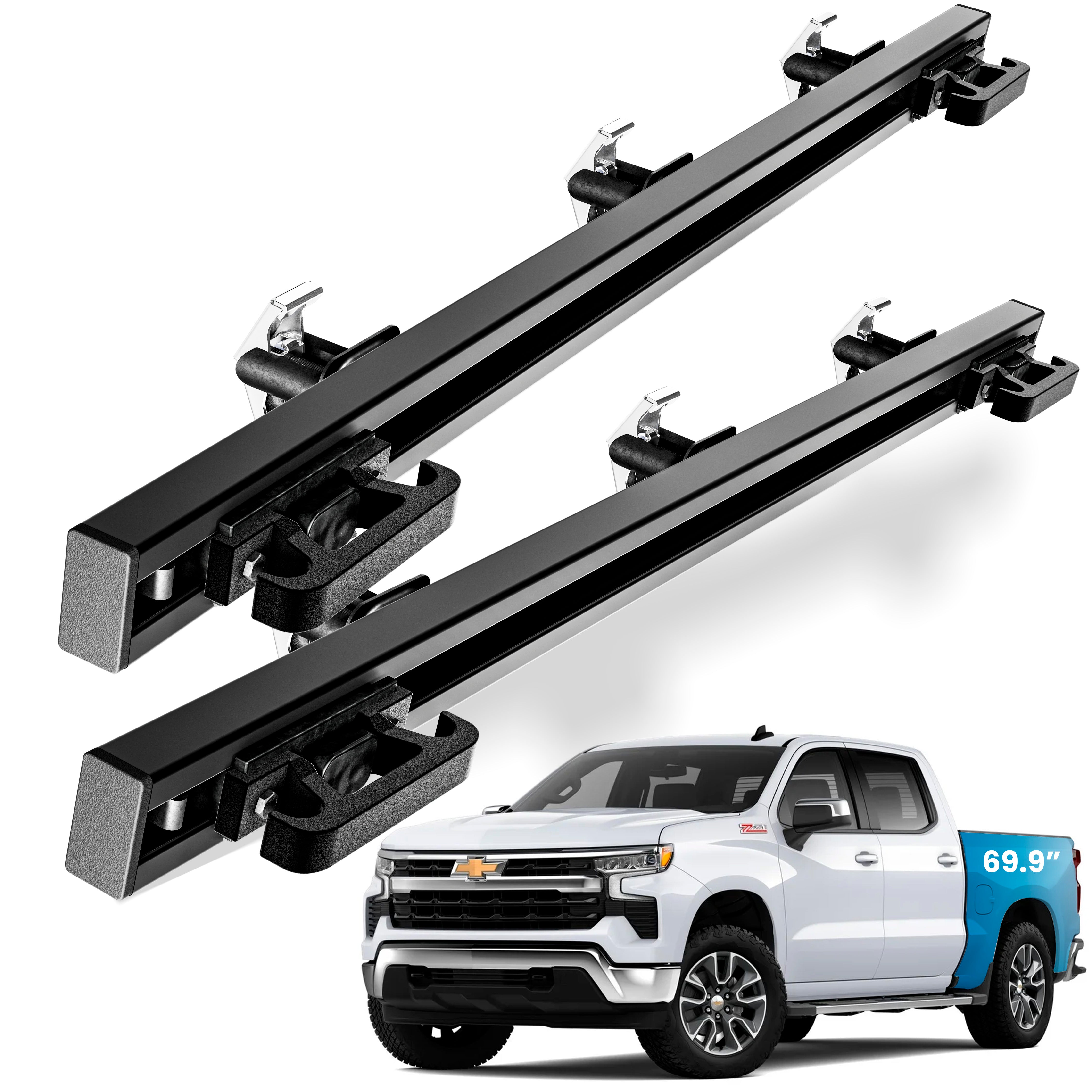Integral Truck  Rails - Bedside Rail System - Chevrolet Silverado & GMC Sierra 1500 (2019+)