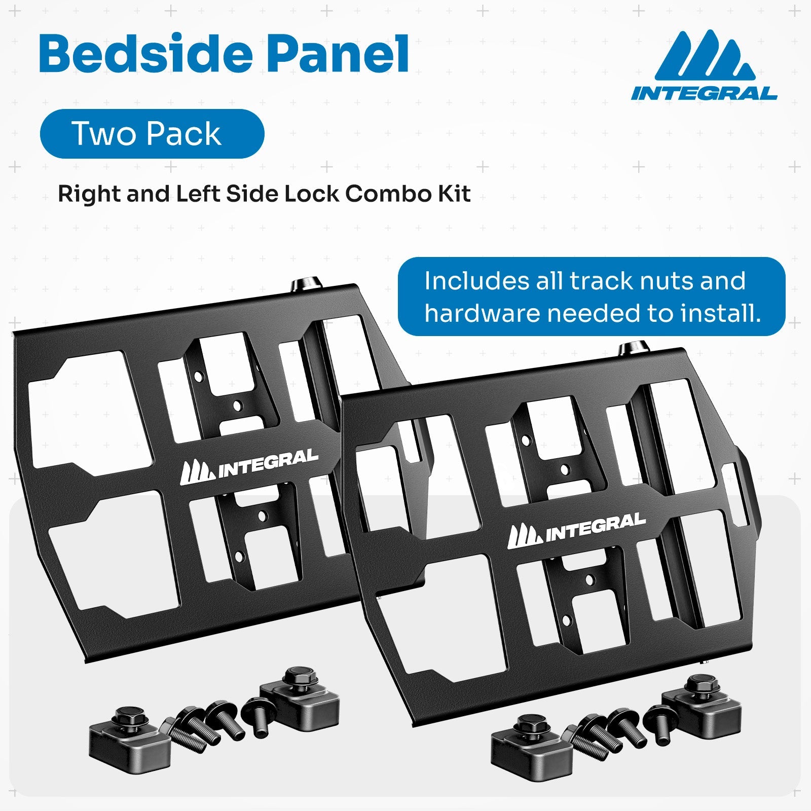 Integral Truck Packout Panel Kit for Integral Rails - Bedside Rail System - Two Pack