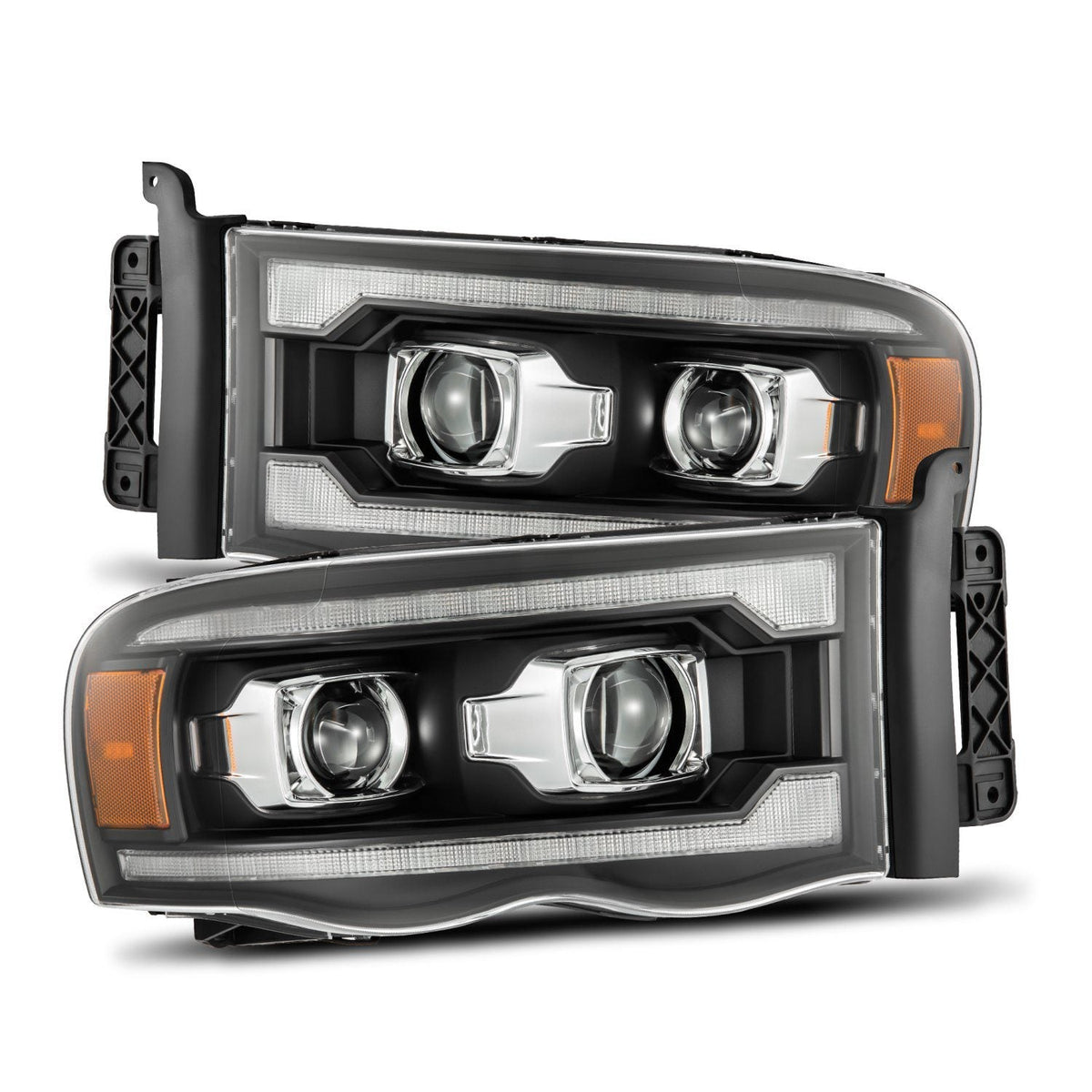 AlphaRex LUXX-Series LED Projector Headlights for Ram 1500 / Ram 2500/3500 - Black