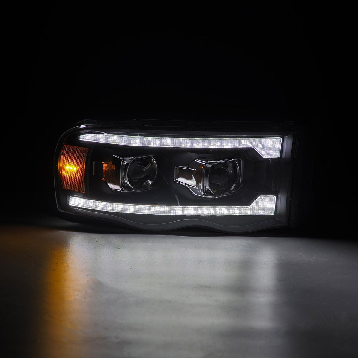 AlphaRex PRO-Series Halogen Projector Headlights for Ram 1500 / Ram 2500/3500 - Black