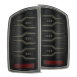 AlphaRex LUXX-Series LED Tail Lights for Ram 1500 / Ram 2500/3500 - Alpha-Black