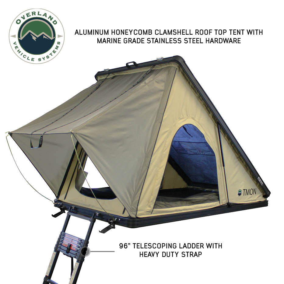 Overland Vehicle Systems LD TMON 2 person clamshell aluminum roof top tent - view 3