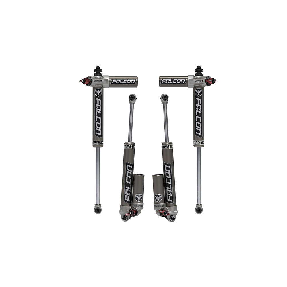 JK 4dr: Falcon 3.3 SP2 Fast Adjust Piggyback Shock Kit (1.5-2.5" Lift)