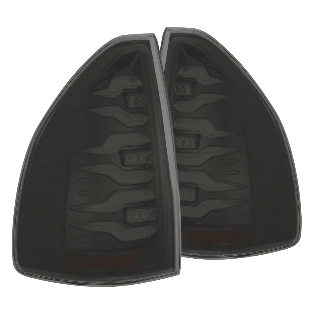 AlphaRex LUXX-Series LED Tail Lights for Lexus GX 470 - Black Smoke