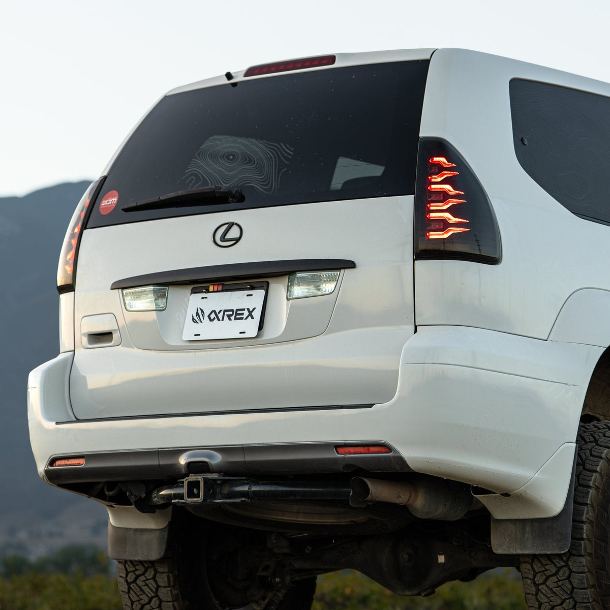 AlphaRex LUXX-Series LED Tail Lights for Lexus GX 470 - Black Smoke
