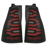 AlphaRex LUXX-Series LED Tail Lights for Toyota 4Runner - Black Red