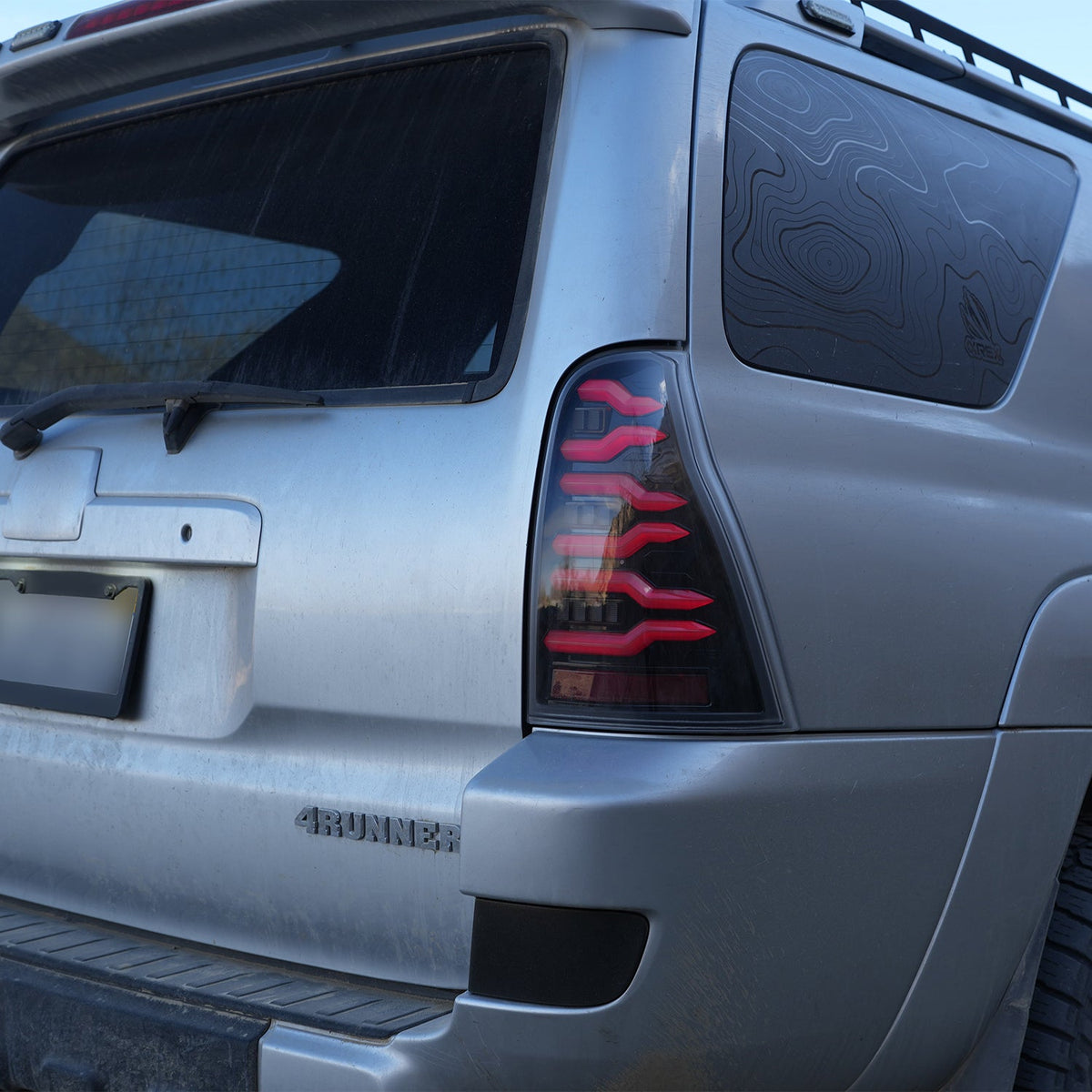 AlphaRex LUXX-Series LED Tail Lights for Toyota 4Runner - Black Smoke