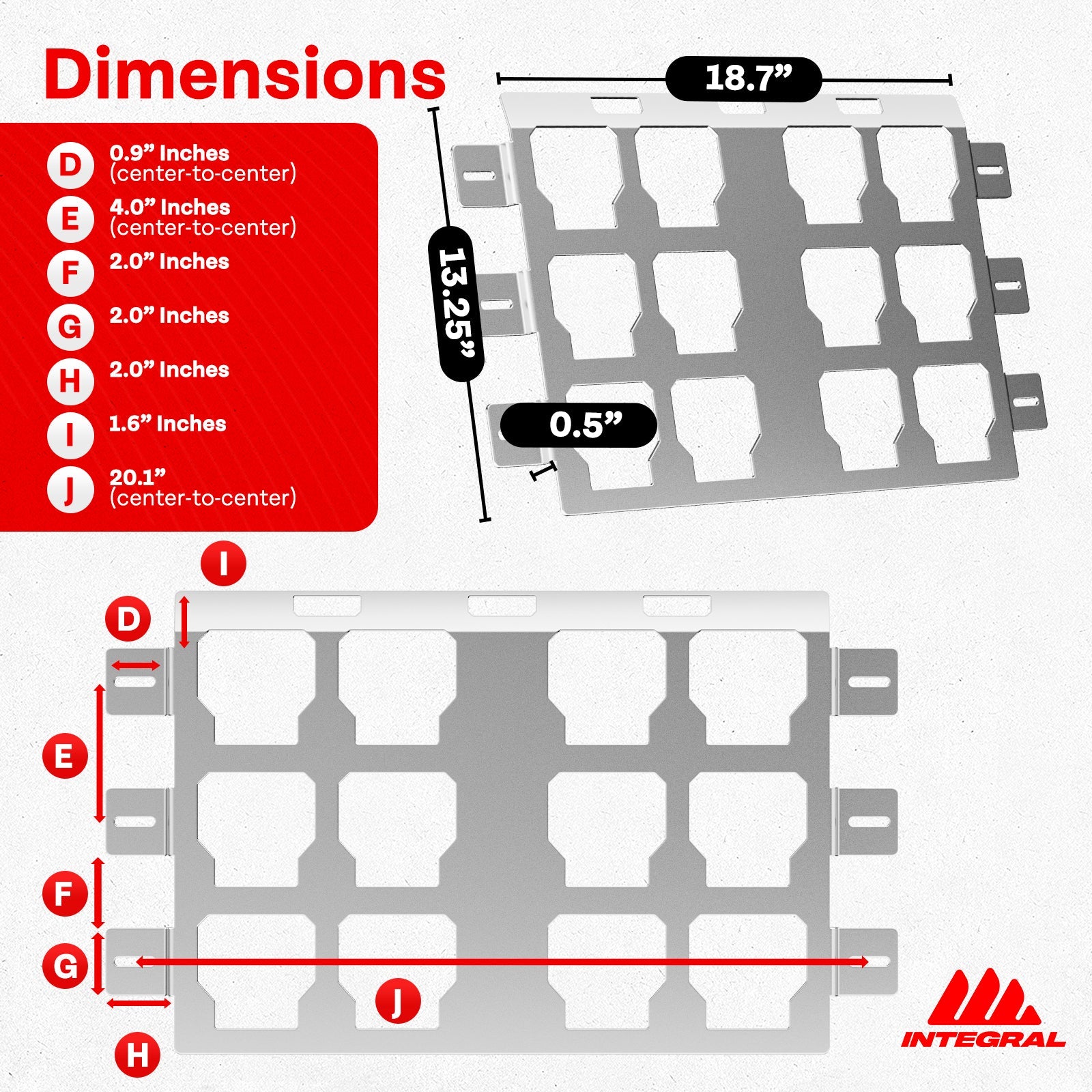 Integral Truck Milwaukee Packout Plates - Universal