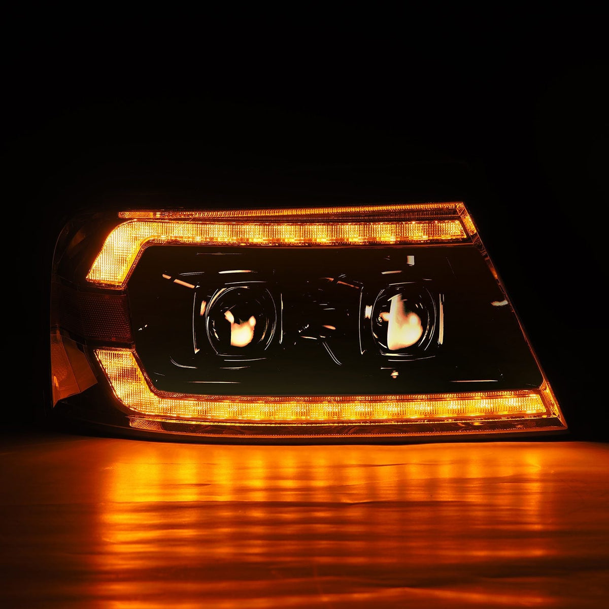 AlphaRex PRO-Series Halogen Projector Headlights for Ford F-150 - Alpha-Black