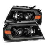 AlphaRex PRO-Series Halogen Projector Headlights for Ford F-150 - Alpha-Black