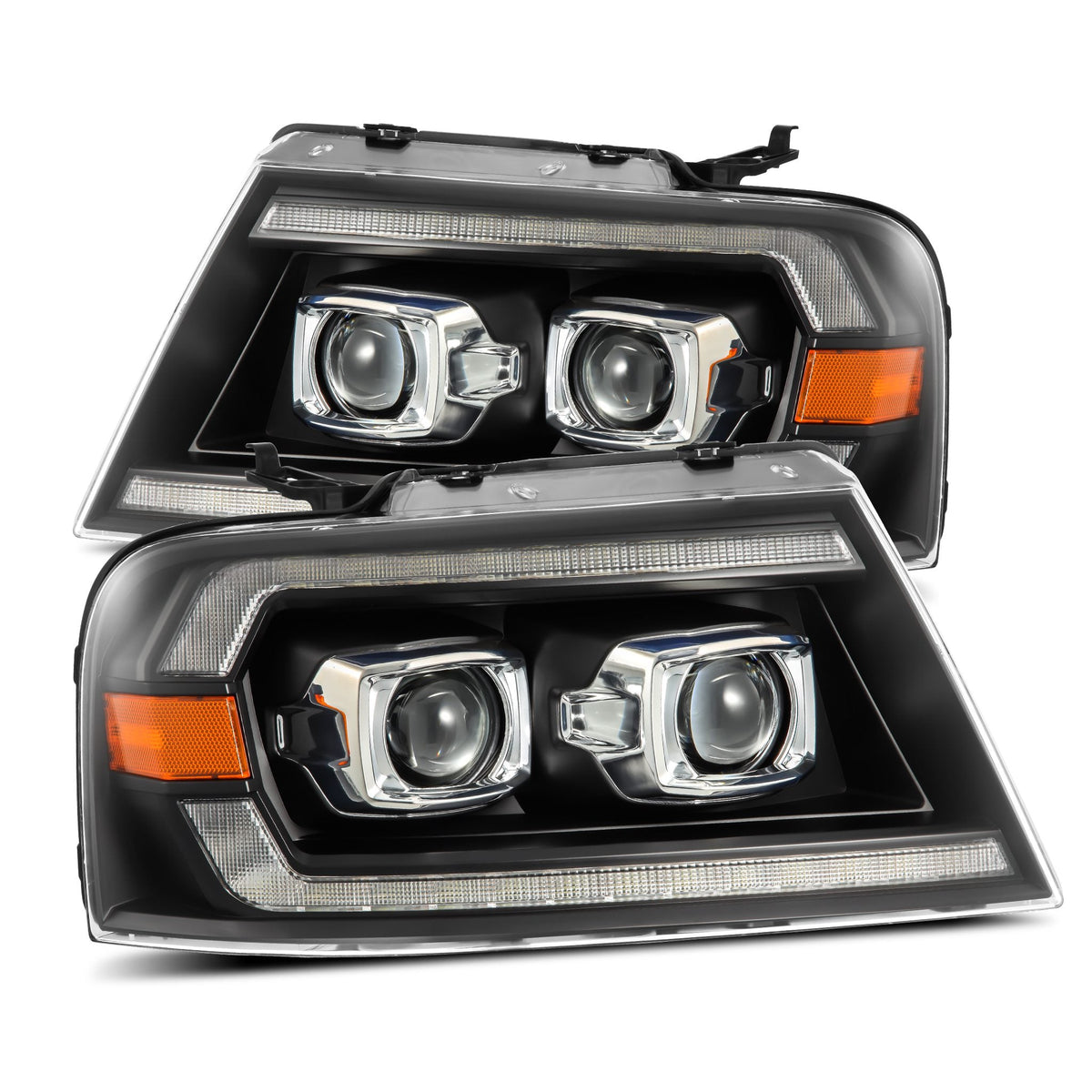 AlphaRex PRO-Series Halogen Projector Headlights for Ford F-150 - Black