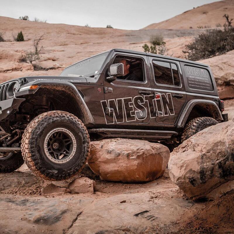 Westin Snyper Triple Tube Rock Rail Steps, 4-Door, fits Jeep Wrangler